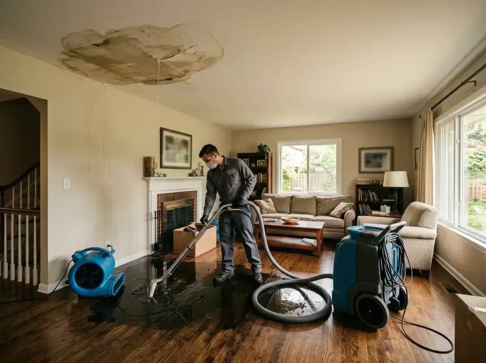 attic-pipe-burst-ceiling-drip-008 — frequently asked questions, Water Damage Restoration & Carpet Care in Olympia, WA